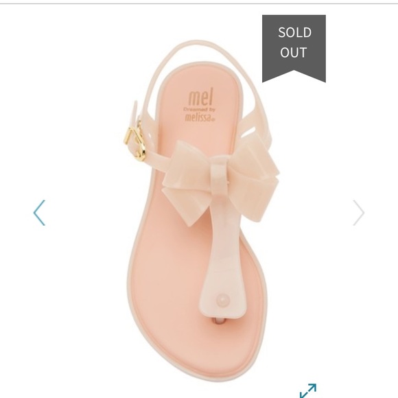 mini melissa bow flip flops